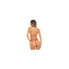 Ensemble 2 pièces rouge bordeaux comprenant top style harnais et string 